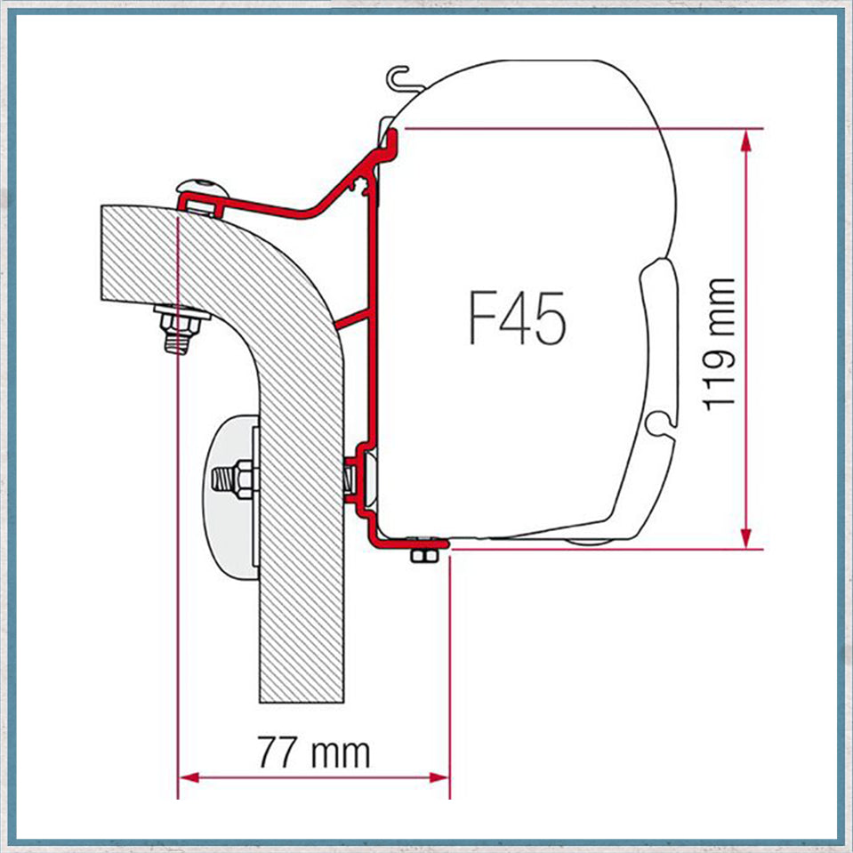 Fiamma F45 Adapter Kits for Motorhomes (Various options available for different vehicles)-Camper Interiors