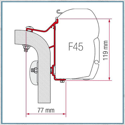 Fiamma F45 Adapter Kits for Motorhomes (Various options available for different vehicles)-Camper Interiors