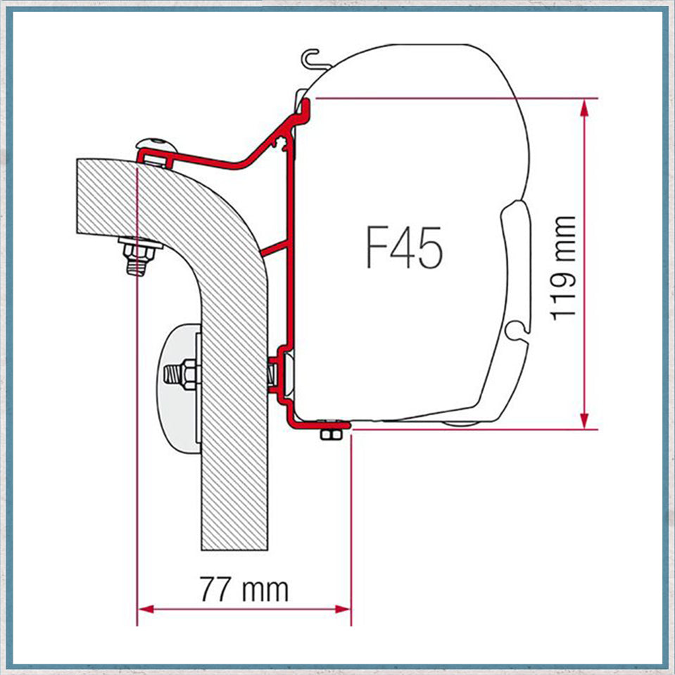 Fiamma F45 Adapter Kits for Motorhomes (Various options available for different vehicles)-Camper Interiors