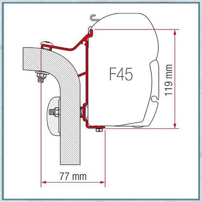 Fiamma F45 Adapter Kits for Motorhomes (Various options available for different vehicles)-Camper Interiors