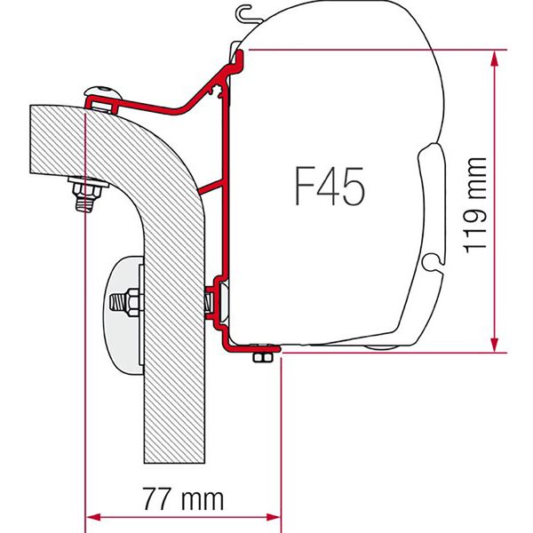 Fiamma F45 Adapter Kits for Motorhomes (Various options available for different vehicles)-Camper Interiors