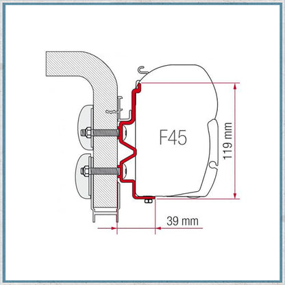 Fiamma F45 Adapter Kits for Motorhomes (Various options available for different vehicles)-Camper Interiors