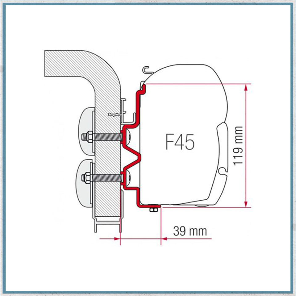 Fiamma F45 Adapter Kits for Motorhomes (Various options available for different vehicles)-Camper Interiors