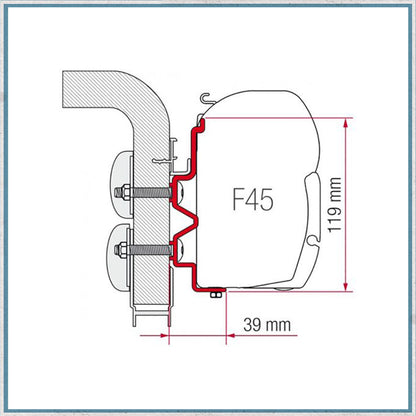 Fiamma F45 Adapter Kits for Motorhomes (Various options available for different vehicles)-Camper Interiors