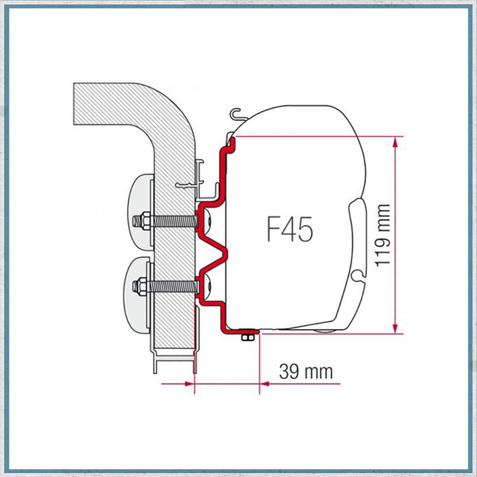 Fiamma F45 Adapter Kits for Motorhomes (Various options available for different vehicles)-Camper Interiors