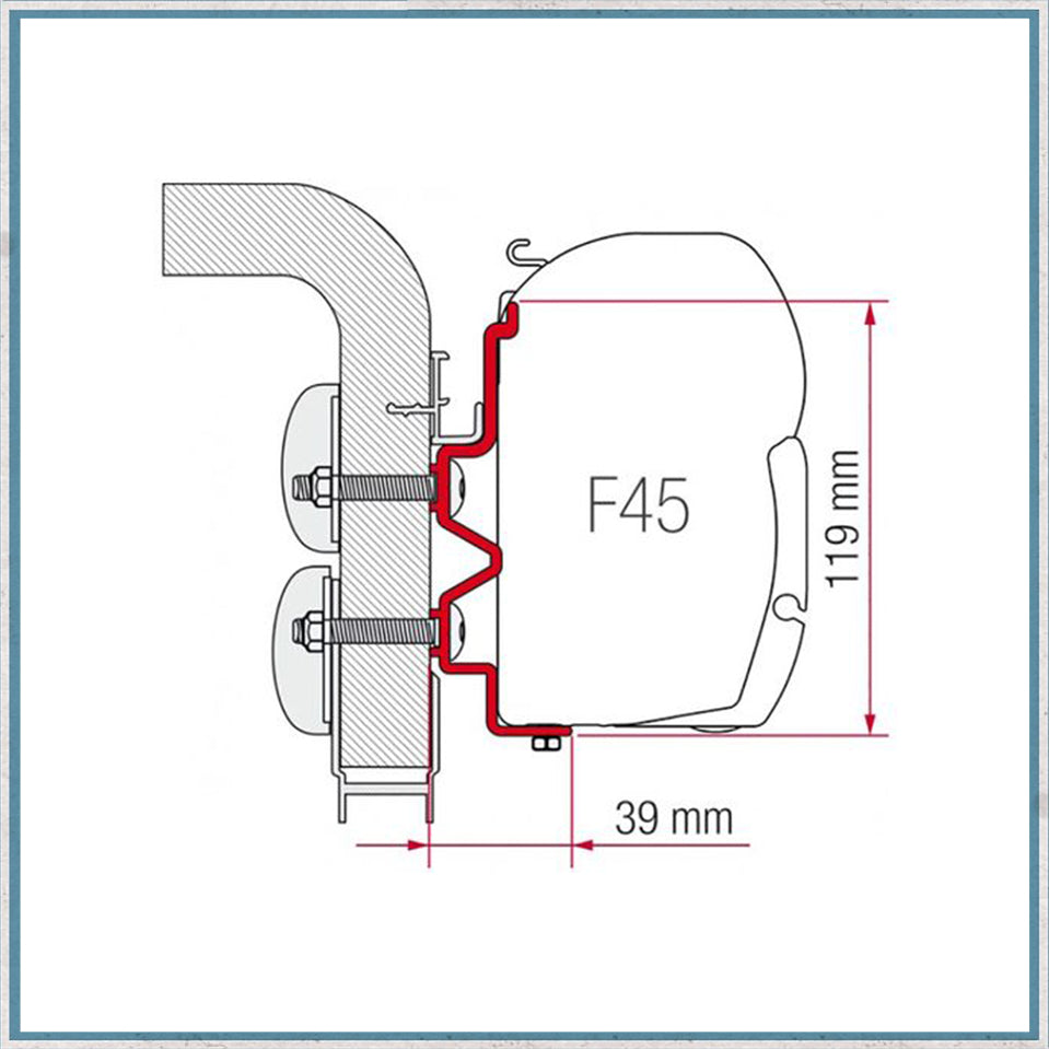 Fiamma F45 Adapter Kits for Motorhomes (Various options available for different vehicles)-Camper Interiors