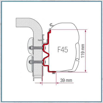 Fiamma F45 Adapter Kits for Motorhomes (Various options available for different vehicles)-Camper Interiors