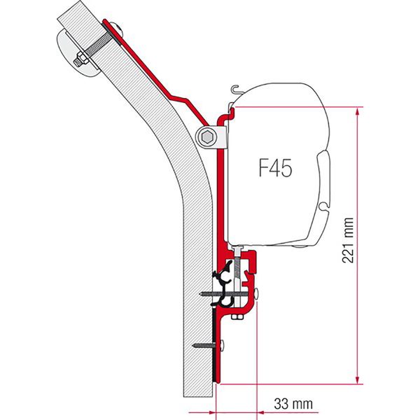 Fiamma F45 Adapter Kits for Motorhomes (Various options available for different vehicles)-Camper Interiors