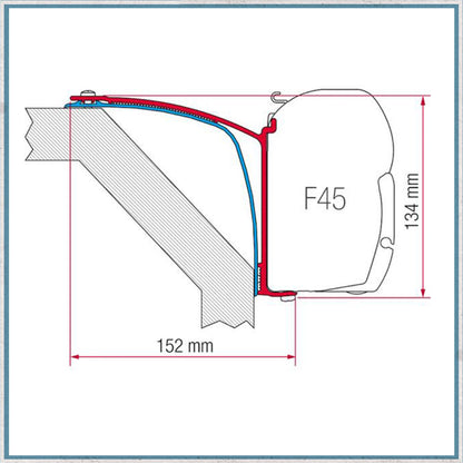 Fiamma F45 Adapter Kits for Motorhomes (Various options available for different vehicles)-Camper Interiors