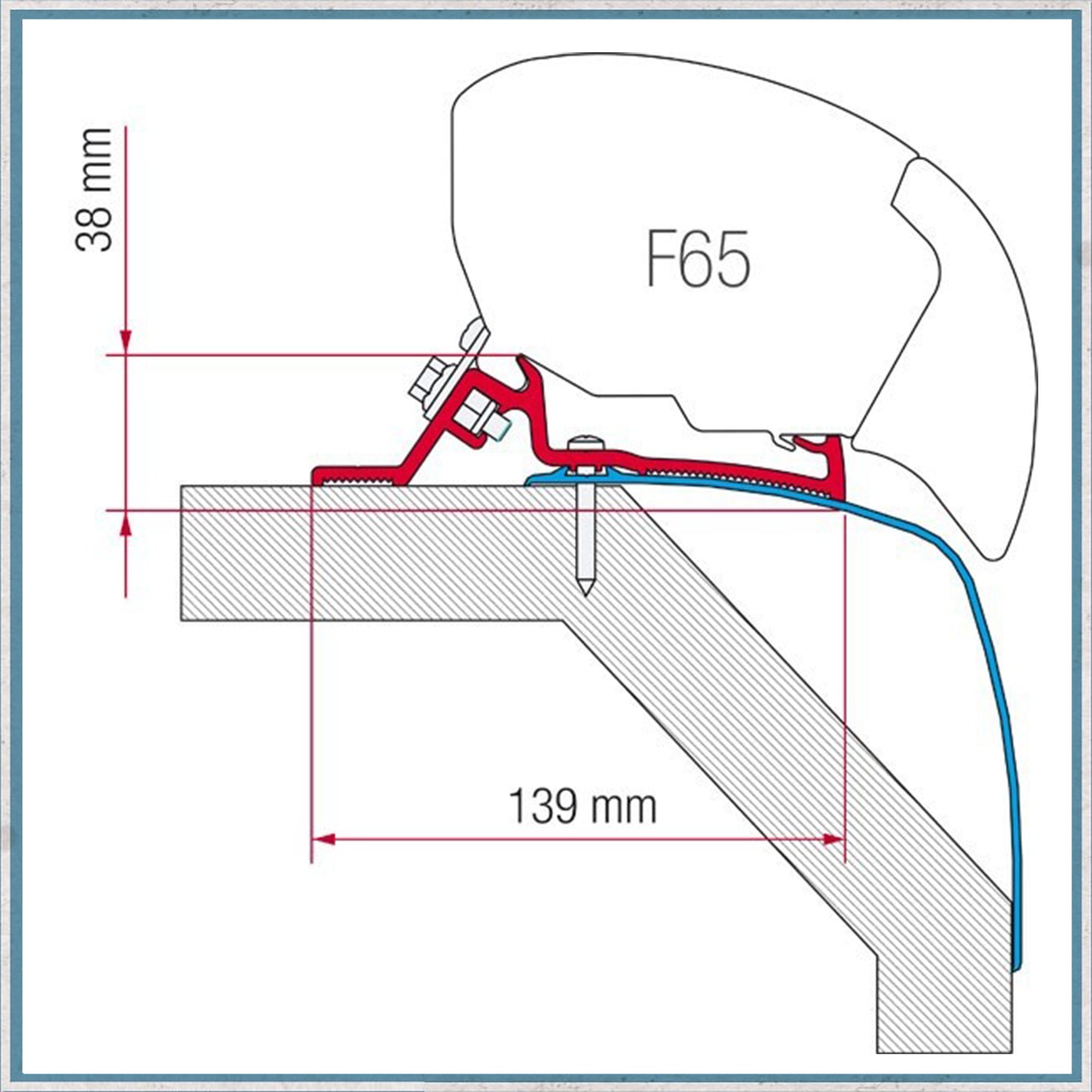 Fiamma Bracket Kit for Motorhomes F80/F65 Awning (Various Models Available)-Camper Interiors