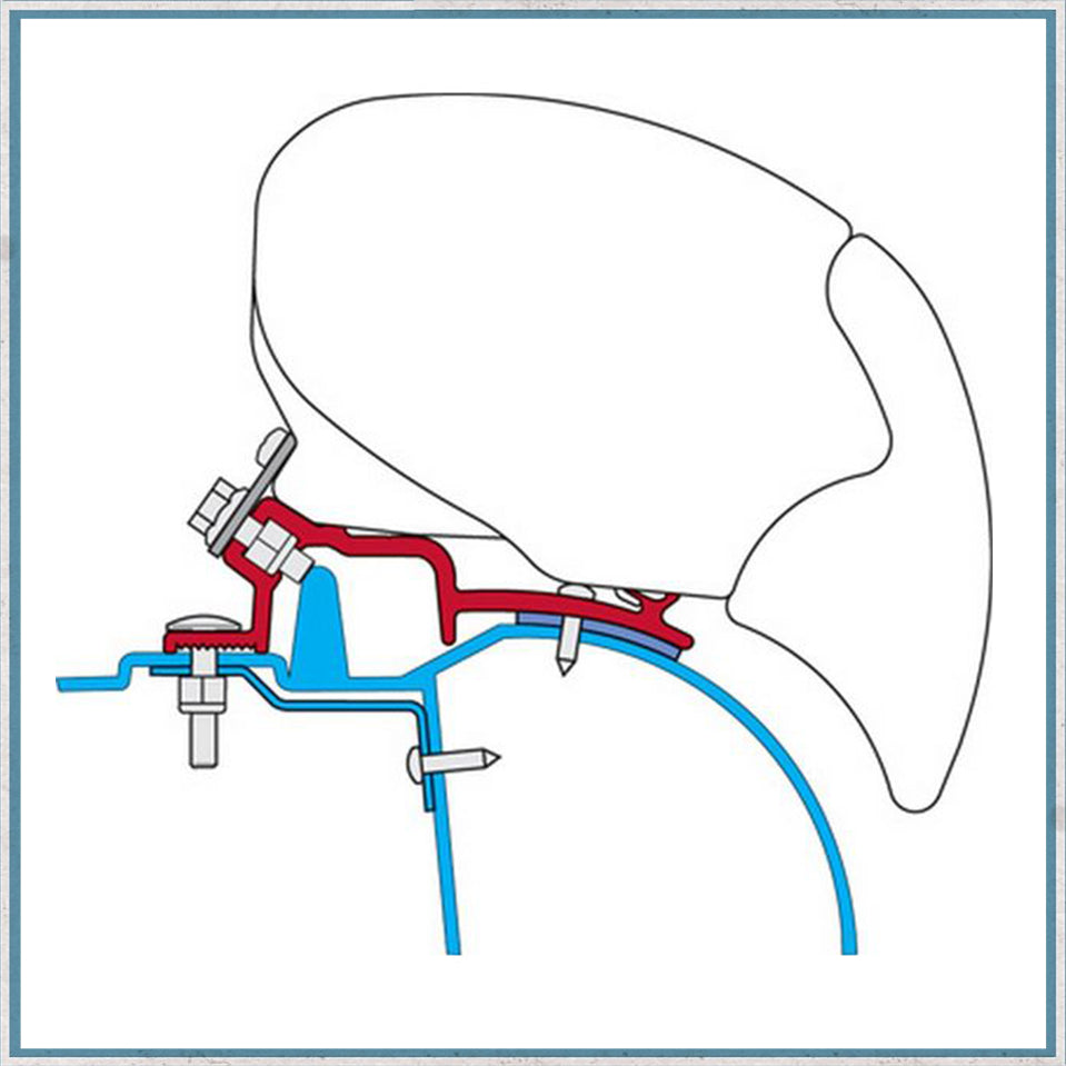 Fiamma Bracket Kit for Vans F80/F65 Awning (Various Models Available)-Camper Interiors