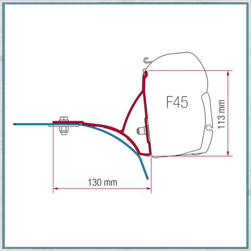 Fiamma F45/F43 Adapter Kits for Vans (Various options available for different vehicles)-Camper Interiors