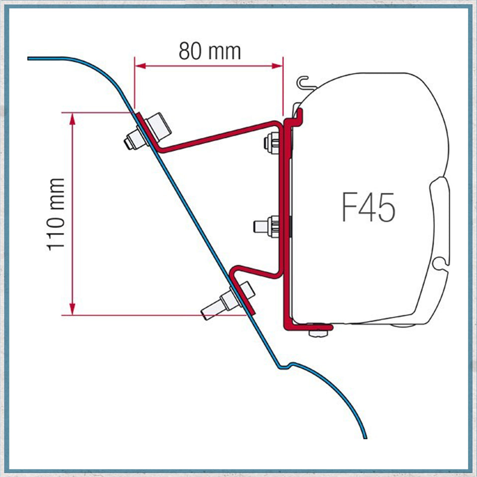 Fiamma F45/F43 Adapter Kits for Vans (Various options available for different vehicles)-Camper Interiors