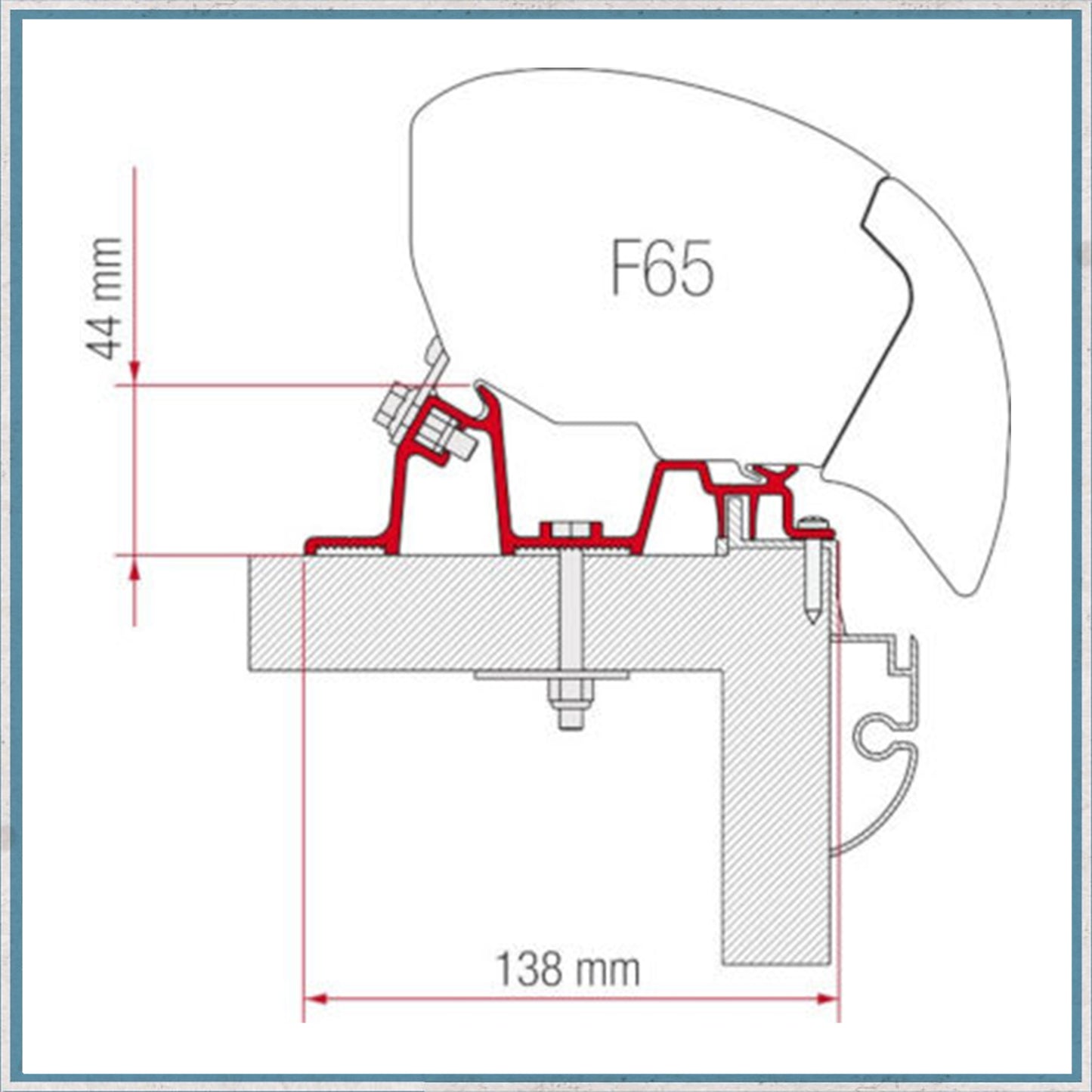 Fiamma Bracket kit for Caravans F80/F65 Awning (Different caravan models available)-Camper Interiors