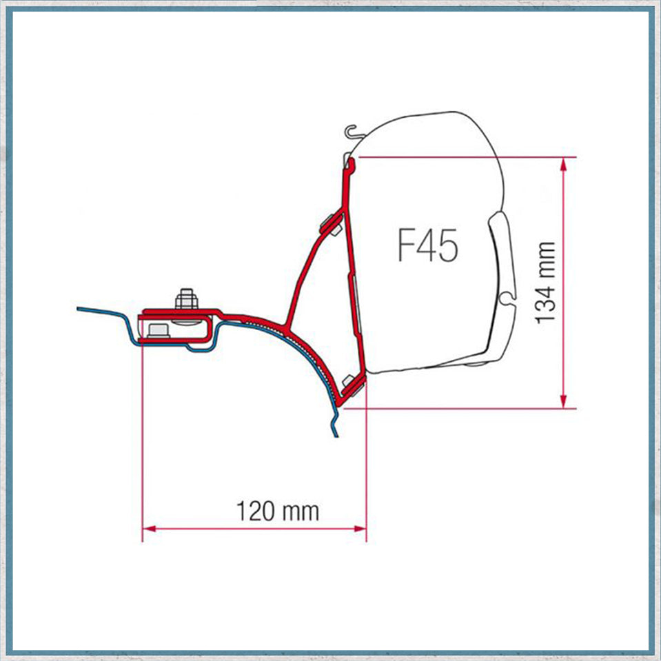 Fiamma F45/F43 Adapter Kits for VW Vans (Various options available for different vehicles)-Camper Interiors