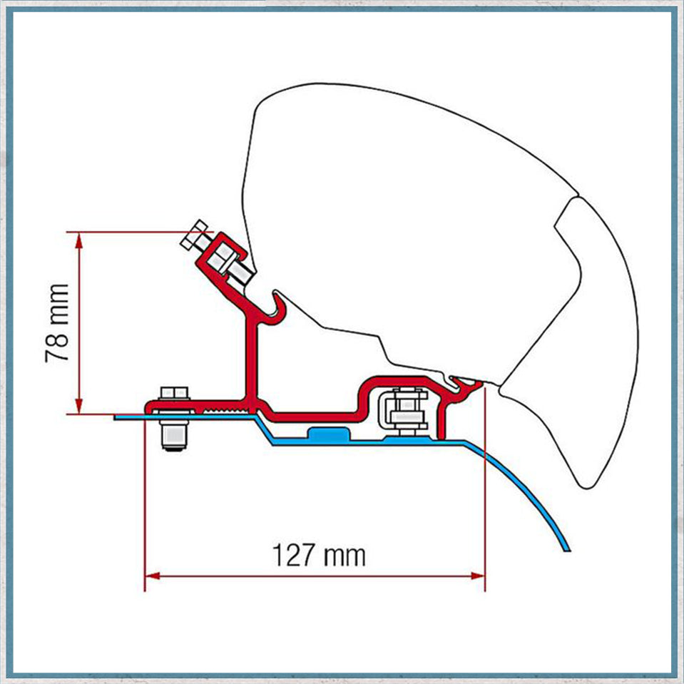 Fiamma Bracket Kit for Vans F80/F65 Awning (Various Models Available)-Camper Interiors