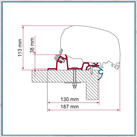 Fiamma Adapter Kit For Caravans F80/F65 Awning (Different Caravan Models Available)