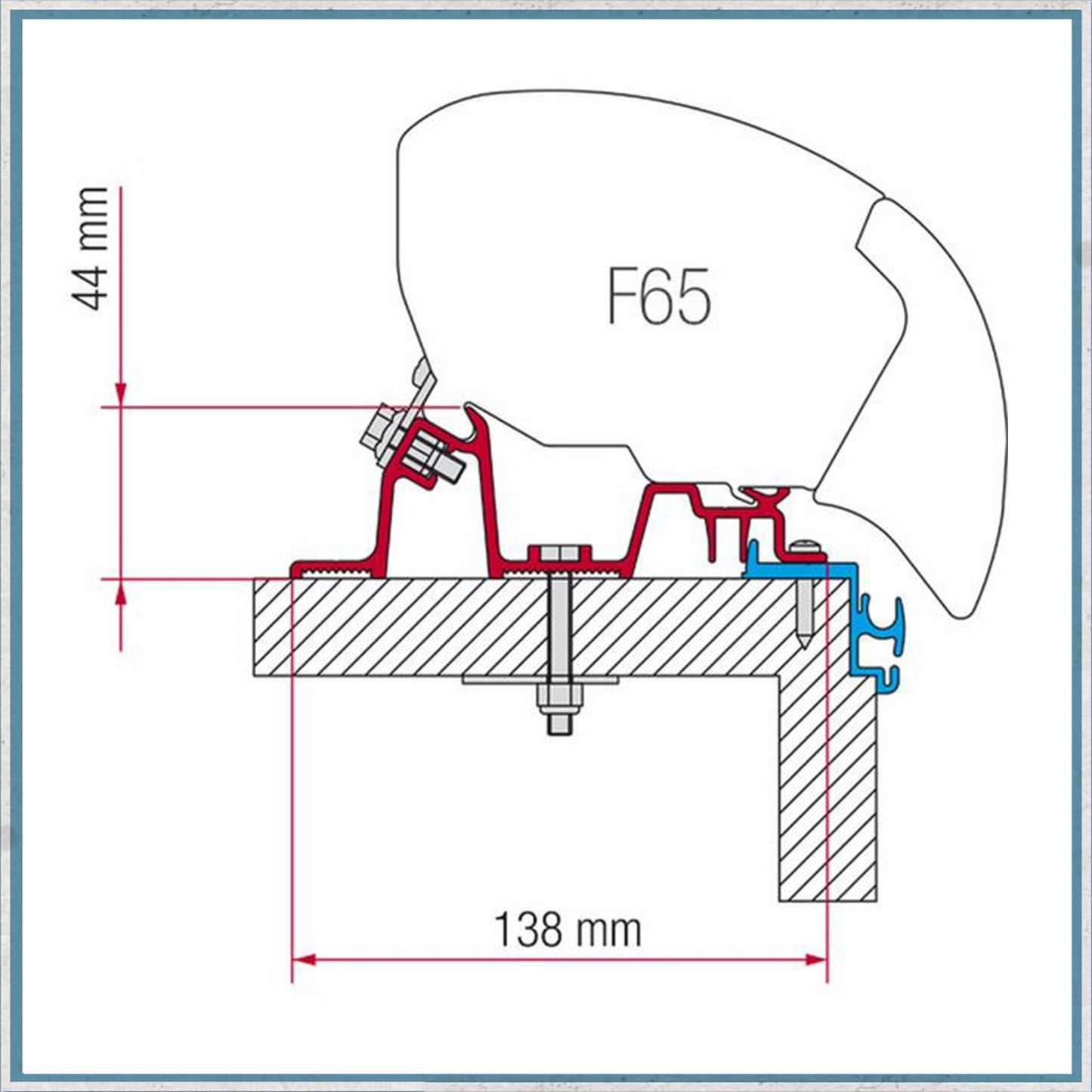 Fiamma Bracket kit for Caravans F80/F65 Awning (Different caravan models available)-Camper Interiors