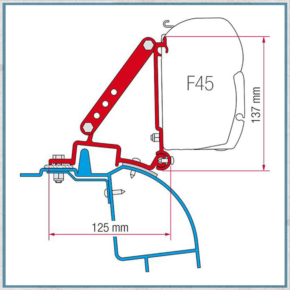 Fiamma F45/F43 Adapter Kits for Vans (Various options available for different vehicles)-Camper Interiors