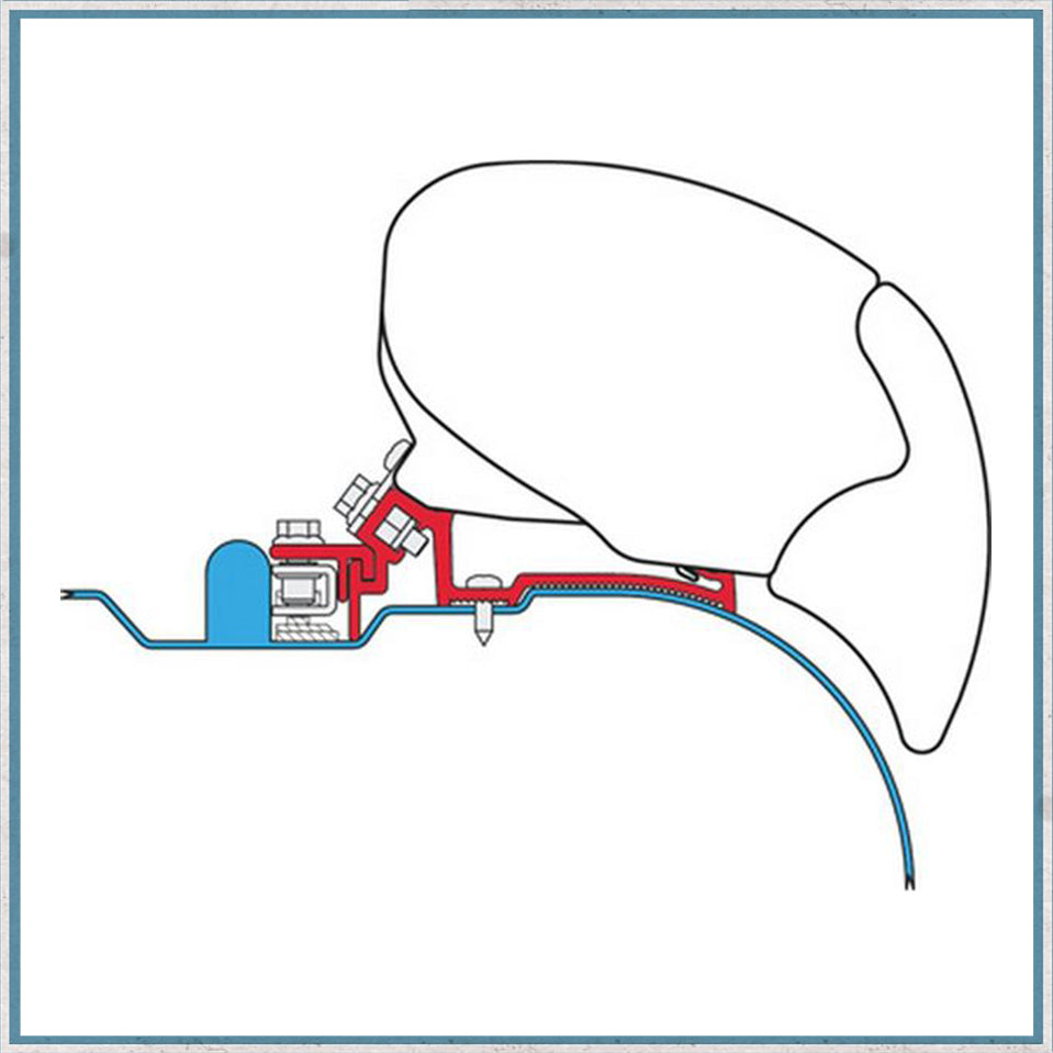 Fiamma Bracket Kit for Vans F80/F65 Awning (Various Models Available)-Camper Interiors