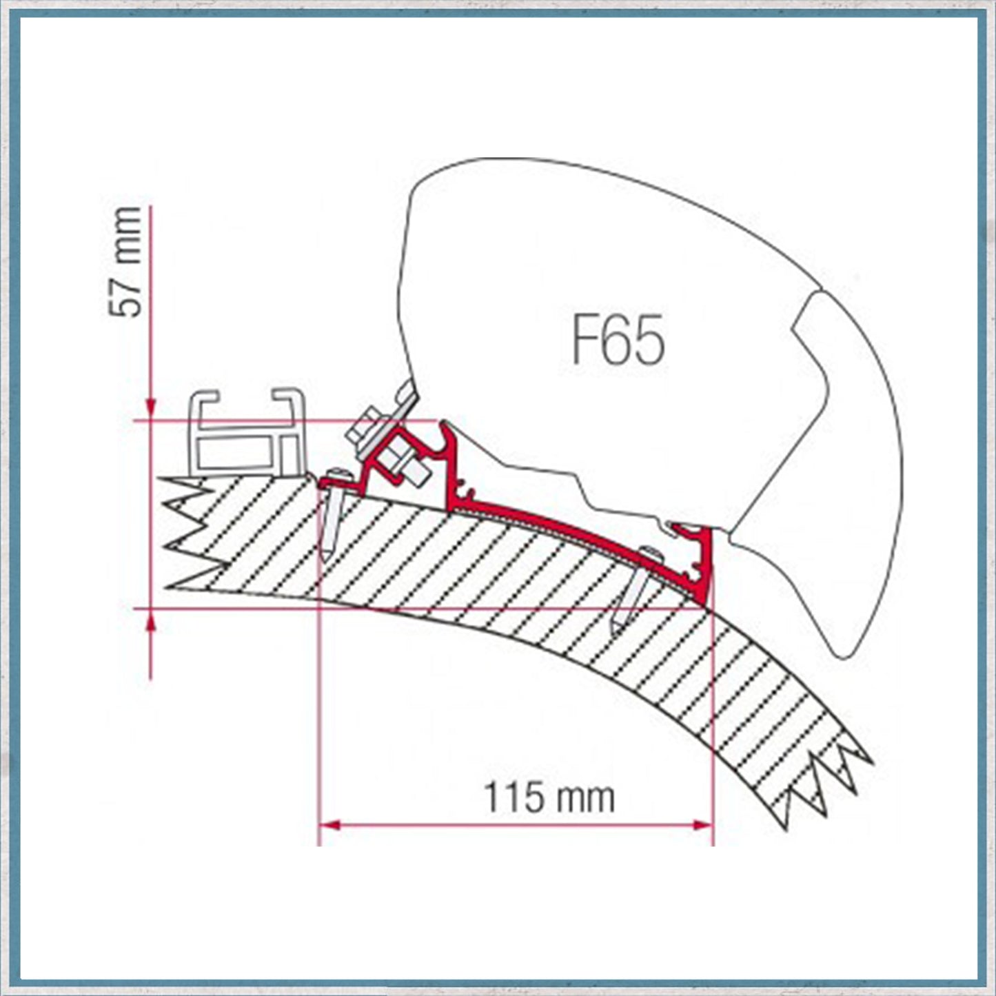 Fiamma Bracket Kit for Motorhomes F80/F65 Awning (Various Models Available)-Camper Interiors