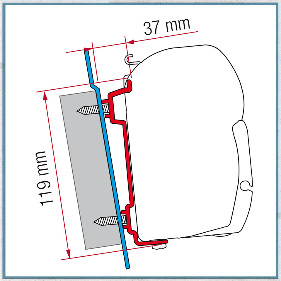 Fiamma F45/F43 Adapter Kits for Vans (Various options available for different vehicles)-Camper Interiors