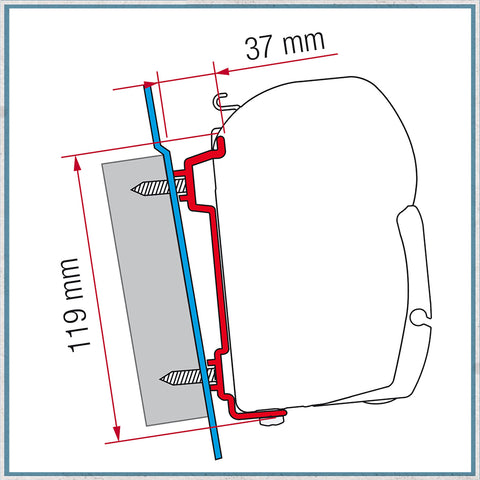 Fiamma F45 Adapter Kits For Vans (Various Options Available For Different Vehicles)