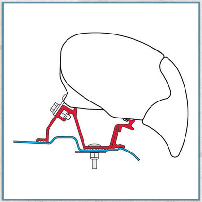 Fiamma Bracket Kit for Vans F80/F65 Awning (Various Models Available)-Camper Interiors