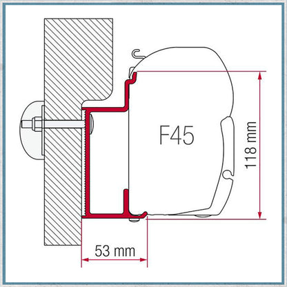 Fiamma F45 Adapter Kits for Motorhomes (Various options available for different vehicles)-Camper Interiors