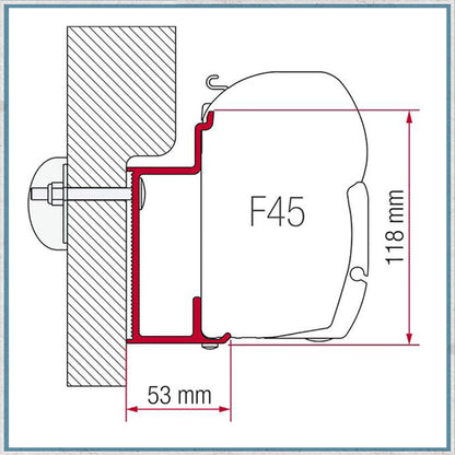 Fiamma F45 Adapter Kits for Motorhomes (Various options available for different vehicles)-Camper Interiors