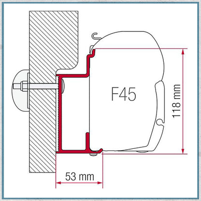 Fiamma F45 Adapter Kits for Motorhomes (Various options available for different vehicles)-Camper Interiors