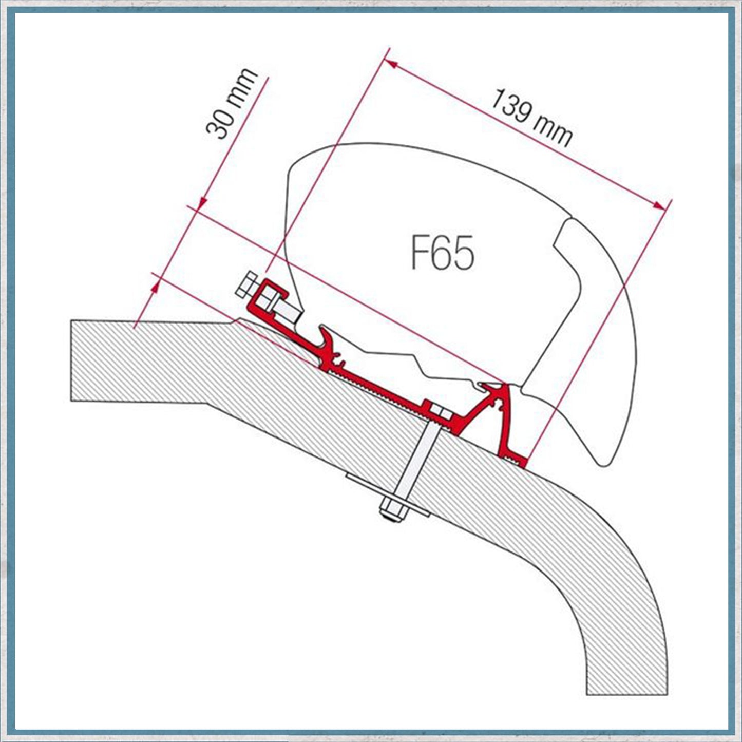 Fiamma Bracket Kit for Motorhomes F80/F65 Awning (Various Models Available)-Camper Interiors