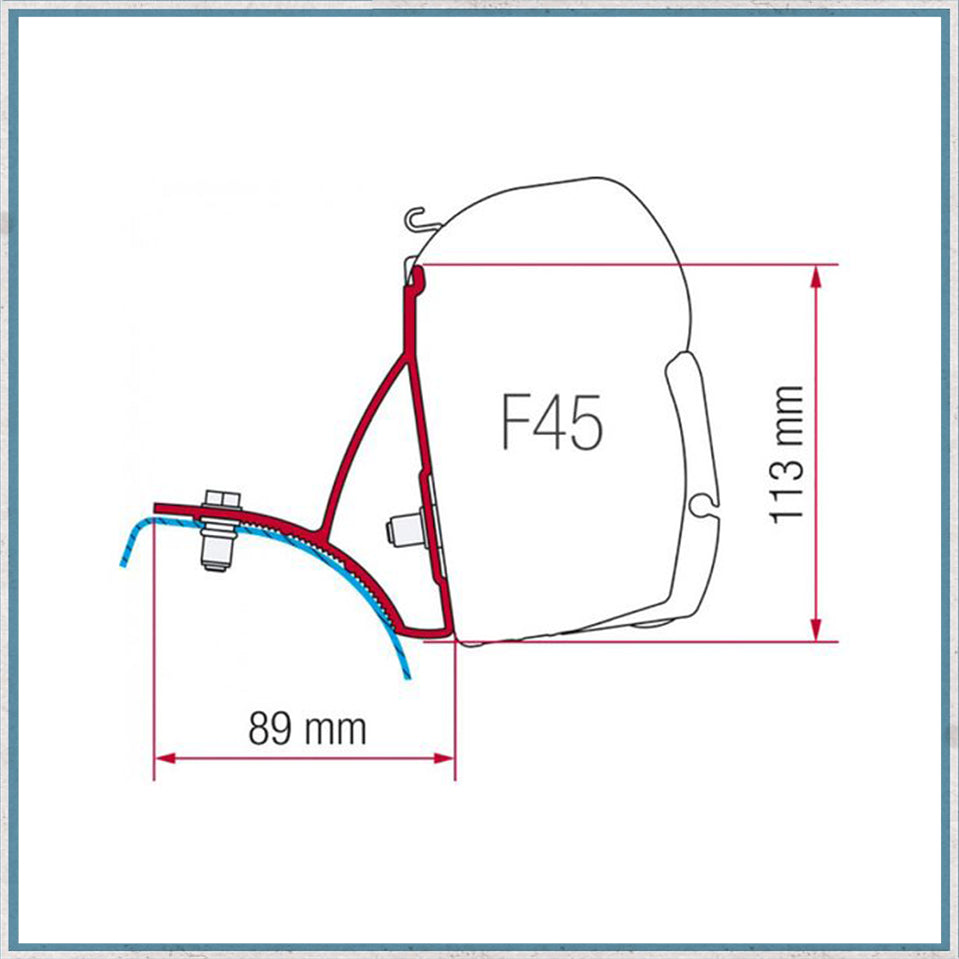 Fiamma F45/F43 Adapter Kits for Vans (Various options available for different vehicles)-Camper Interiors