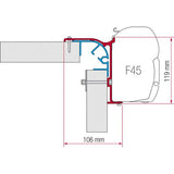 Exterior Parts Product Type - Fiamma F45 Adapter Kits For Motorhomes (Various Options Available For Different Vehicles)