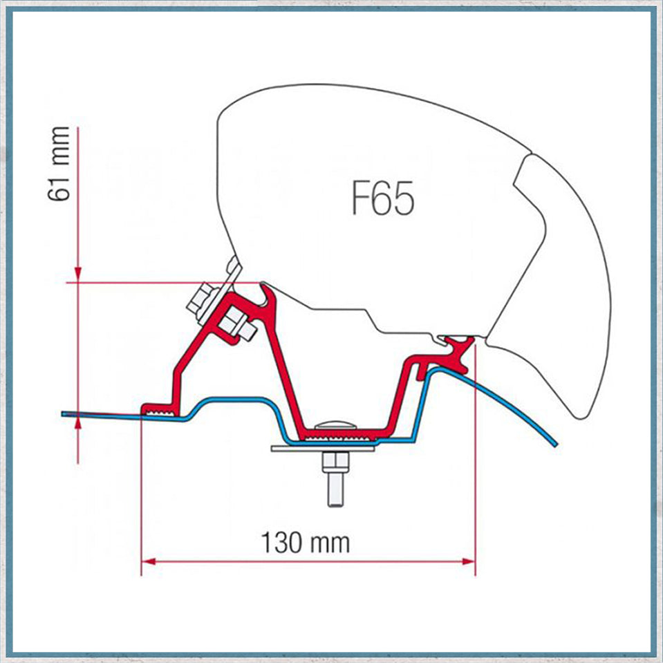 Fiamma Bracket Kit for Vans F80/F65 Awning (Various Models Available)-Camper Interiors