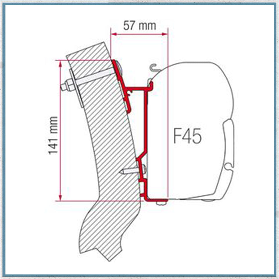 Fiamma F45 Adapter Kits for Motorhomes (Various options available for different vehicles)-Camper Interiors