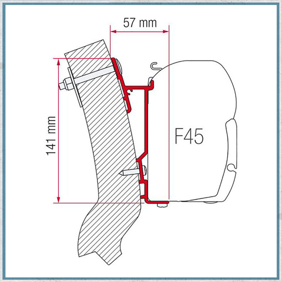 Fiamma F45 Adapter Kits for Motorhomes (Various options available for different vehicles)-Camper Interiors