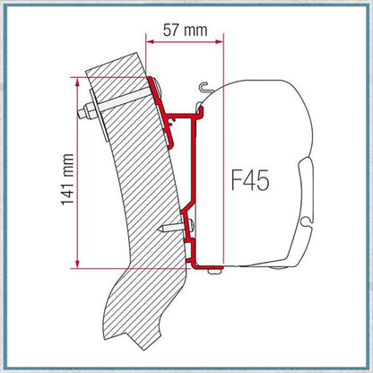 Fiamma F45 Adapter Kits for Motorhomes (Various options available for different vehicles)-Camper Interiors