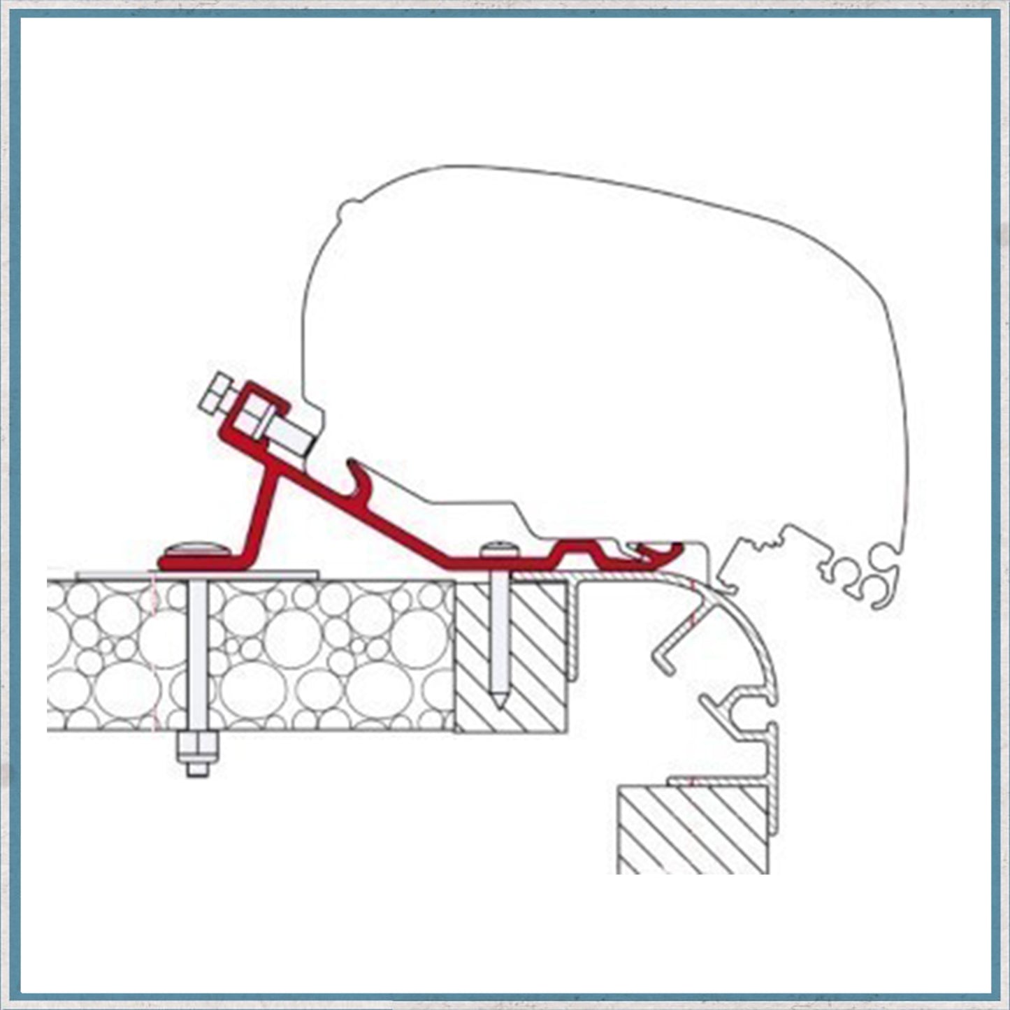 Fiamma Bracket kit for Caravans F80/F65 Awning (Different caravan models available)-Camper Interiors