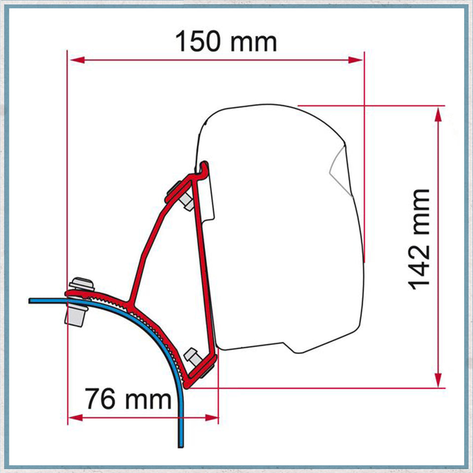 Fiamma F43 Adapter Kits for VW Vans (Various options available for different vehicles)-Camper Interiors