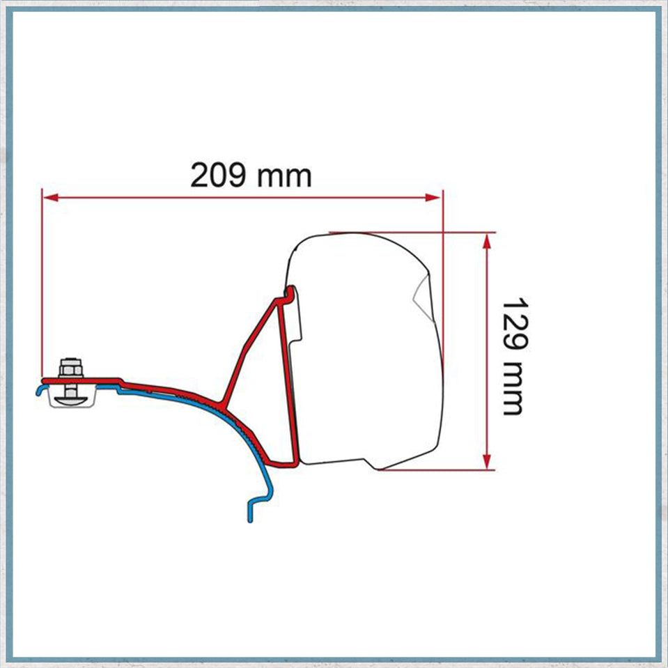 Fiamma F43 Adapter Kits for VW Vans (Various options available for different vehicles)-Camper Interiors