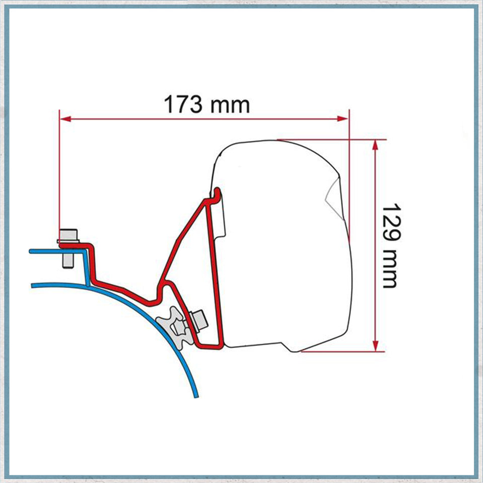 Fiamma F43 Adapter Kits for VW Vans (Various options available for different vehicles)-Camper Interiors