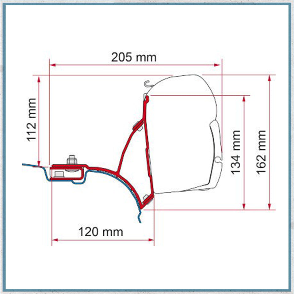 Fiamma F45/F43 Adapter Kits for VW Vans (Various options available for different vehicles)-Camper Interiors