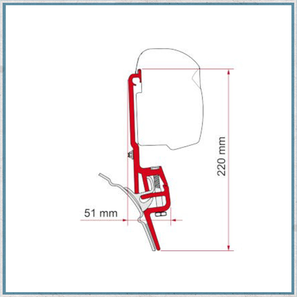 Fiamma F45/F43 Adapter Kits for VW Vans (Various options available for different vehicles)-Camper Interiors