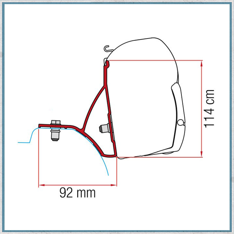 Fiamma F45/F43 Adapter Kits for Vans (Various options available for different vehicles)-Camper Interiors