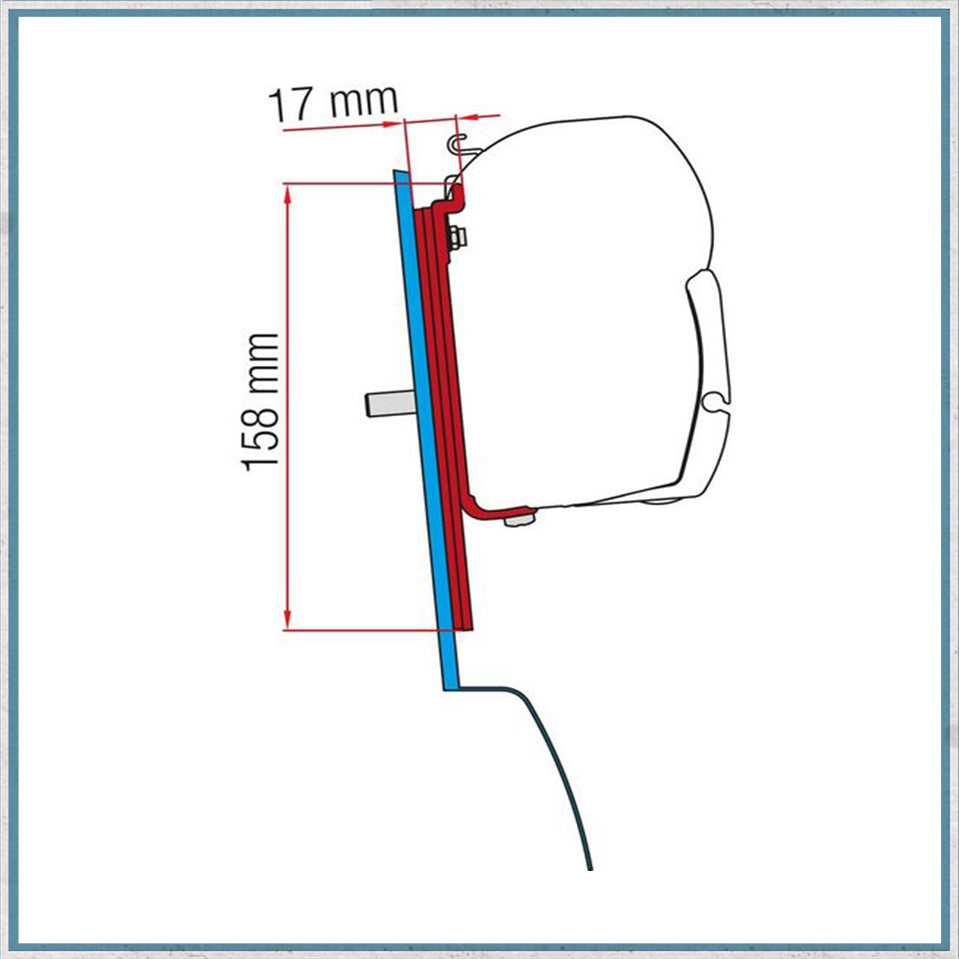 Fiamma F45/F43 Adapter Kits for Vans (Various options available for different vehicles)-Camper Interiors