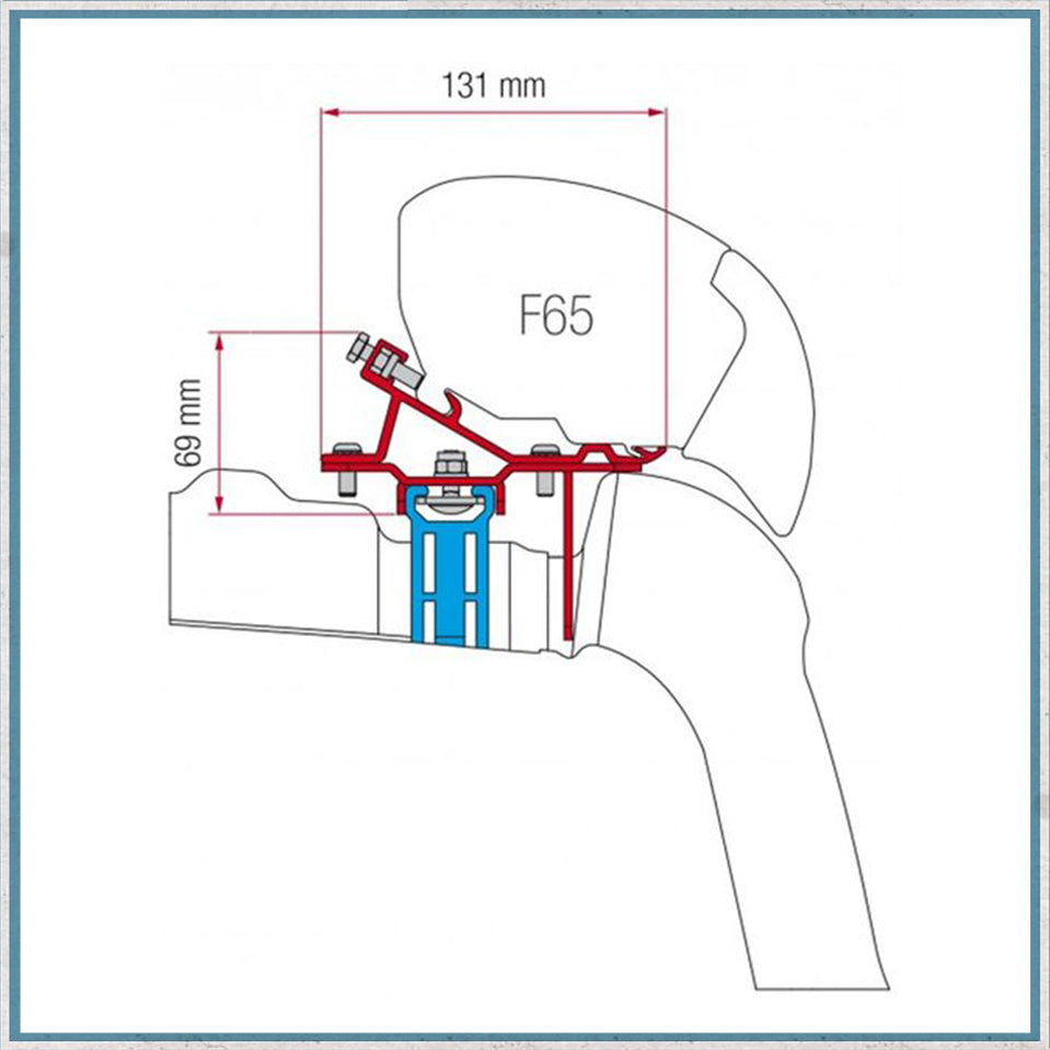 Fiamma Bracket Kit for Vans F80/F65 Awning (Various Models Available)-Camper Interiors