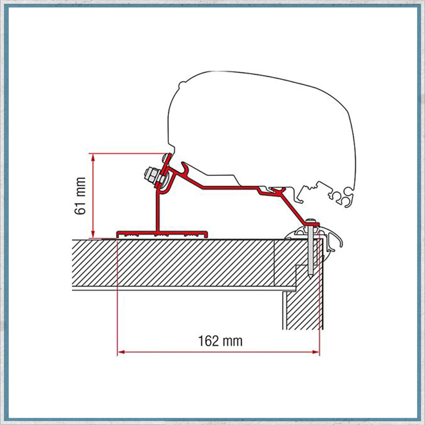 Fiamma Bracket kit for Caravans F80/F65 Awning (Different caravan models available)-Camper Interiors