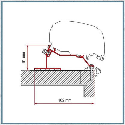 Fiamma Bracket kit for Caravans F80/F65 Awning (Different caravan models available)-Camper Interiors