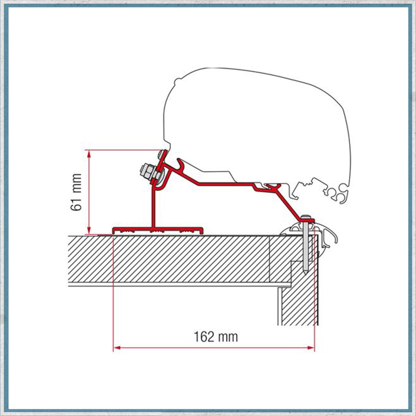 Fiamma Bracket kit for Caravans F80/F65 Awning (Different caravan models available)-Camper Interiors